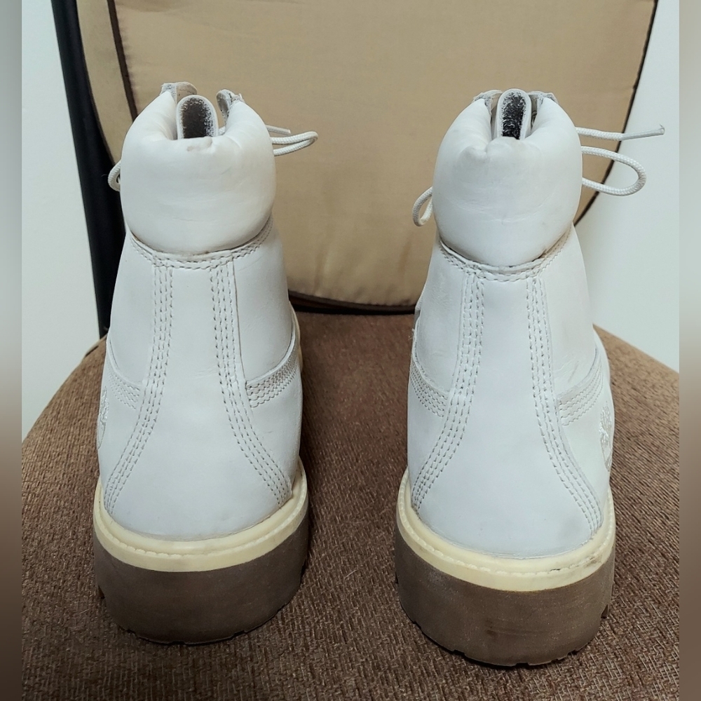 Timberland Boots, Size 10.5, Nubuck Leather, Cloudโ Gray, Lace-Up - Picture 3 of 10